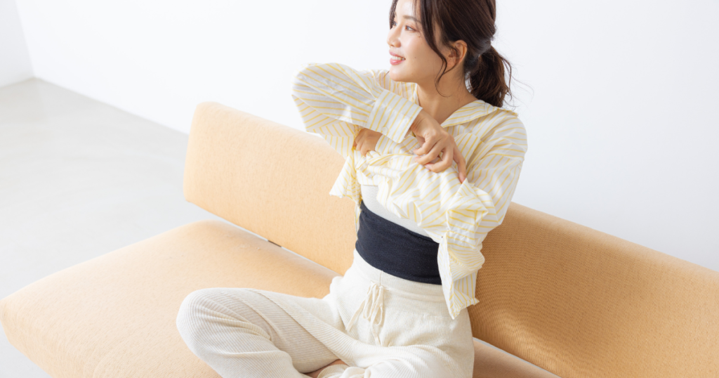 シルク腹巻 ミッシーリスト 服の上に腹巻き